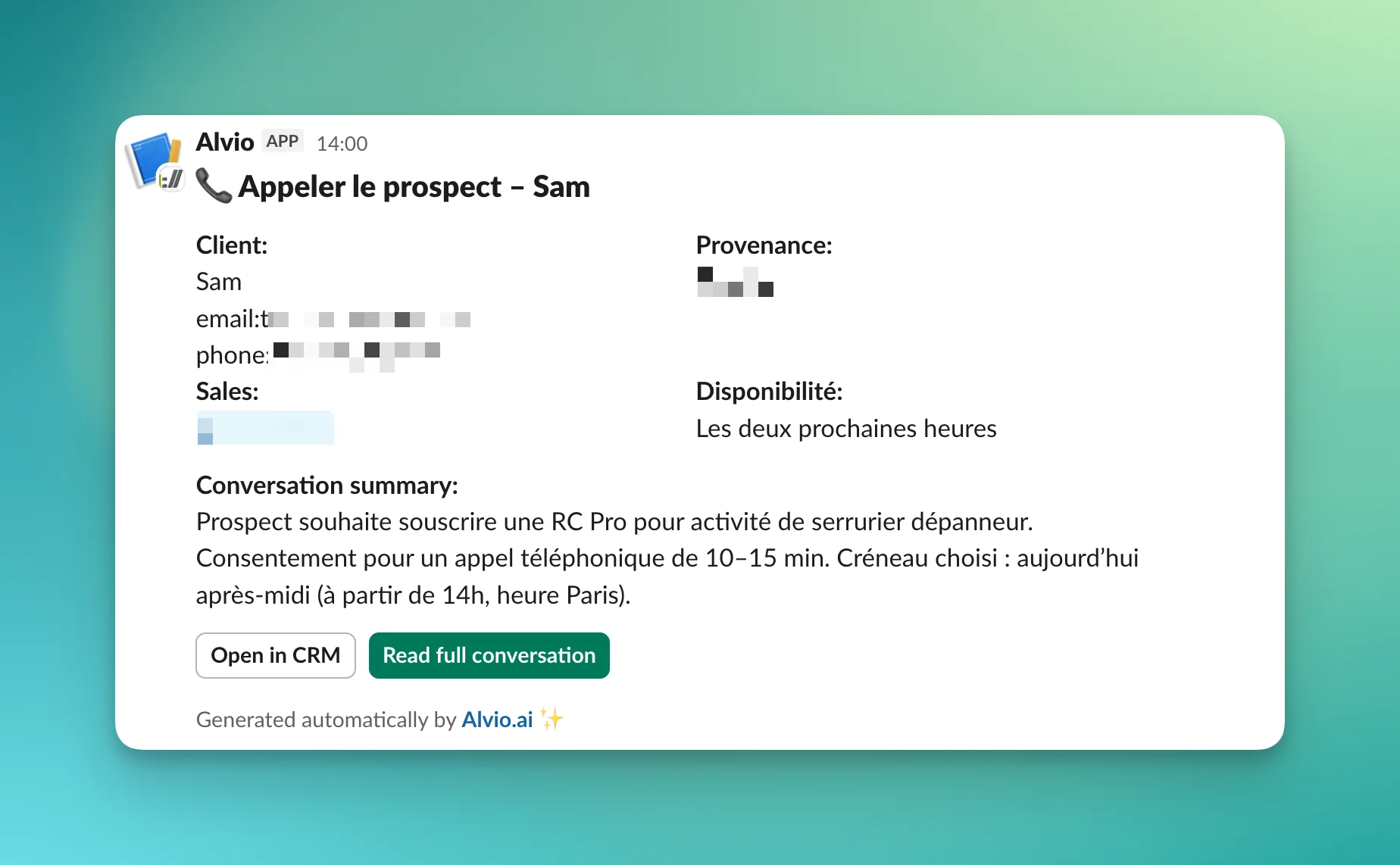 Notification Slack