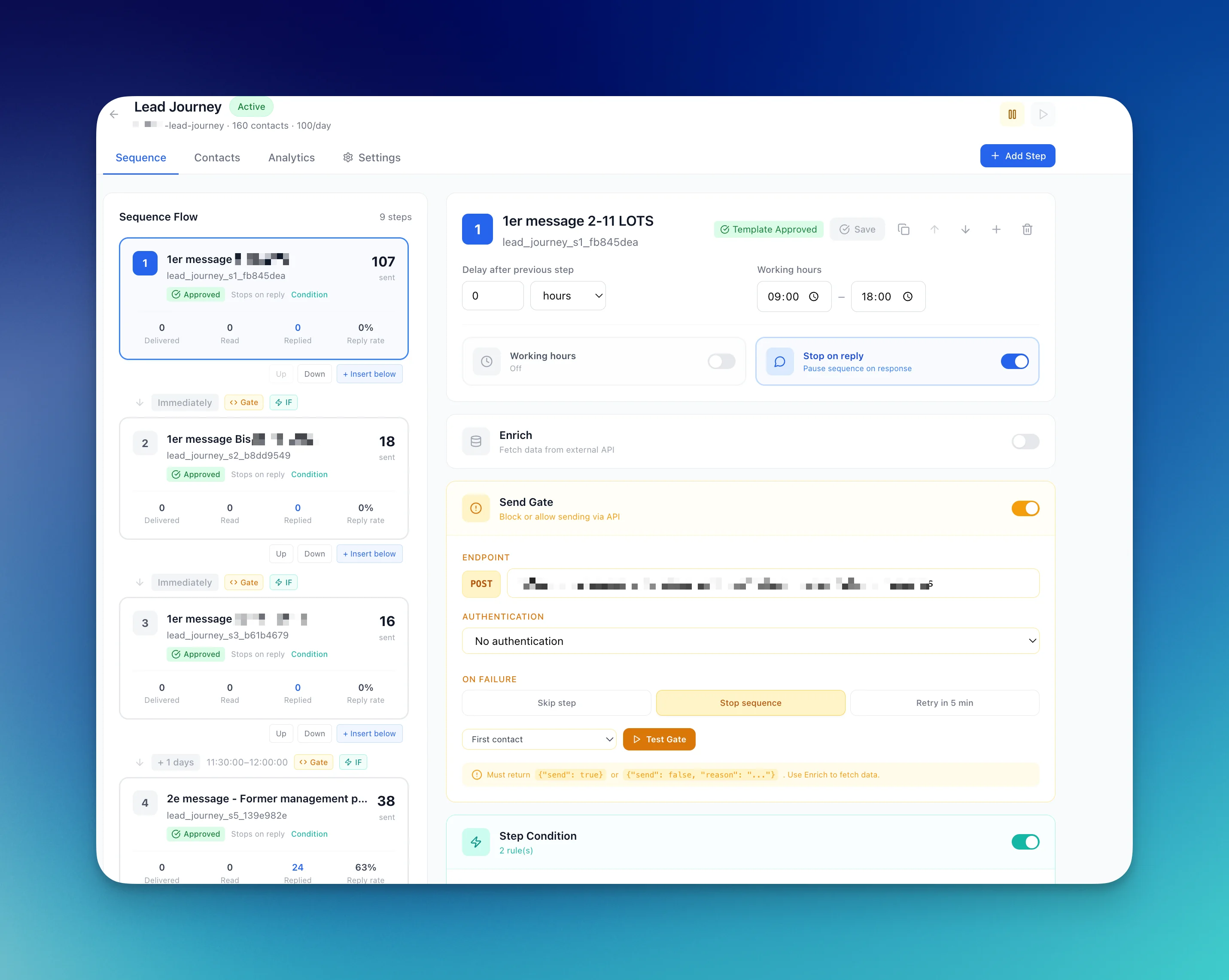 Changelog - Mars 2026 : Campagnes avancées (séquences, Enrich, Send Gate), A/B testing et inbox